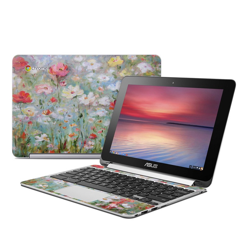 Asus Flip Chromebook Skin - Flower Blooms (Image 1)