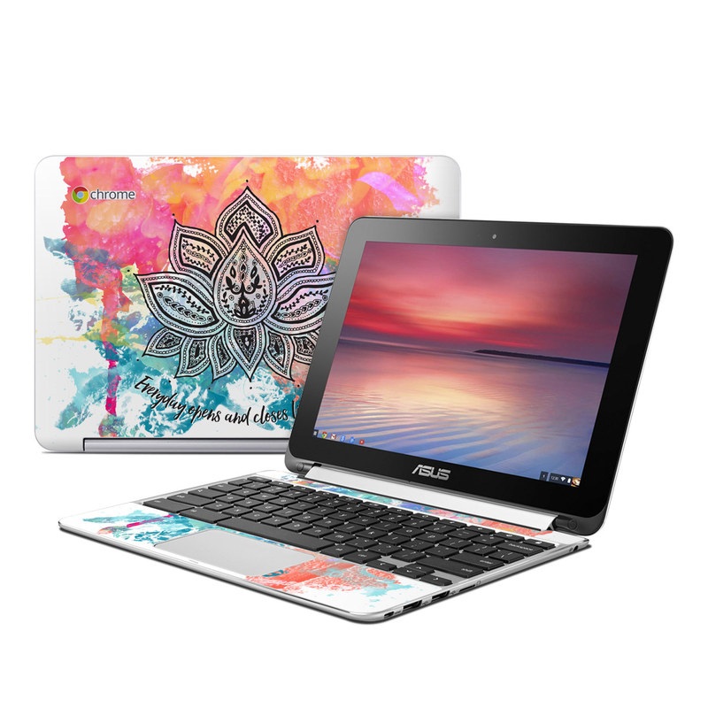 Asus Flip Chromebook Skin - Happy Lotus (Image 1)