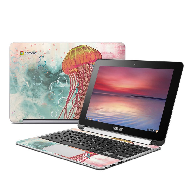 Asus Flip Chromebook Skin - Jellyfish (Image 1)