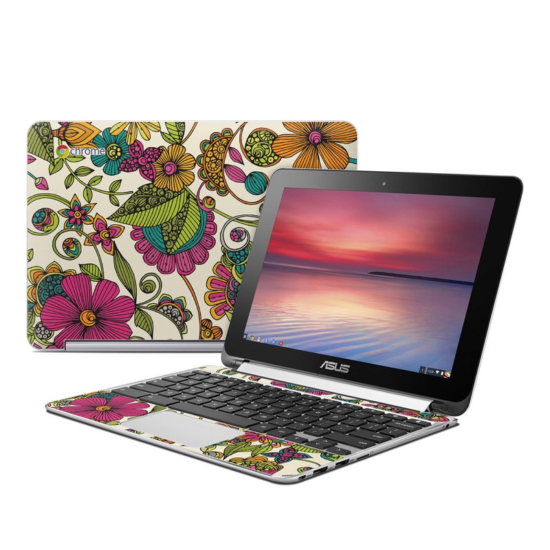 Asus Flip Chromebook Skin - Maia Flowers (Image 1)