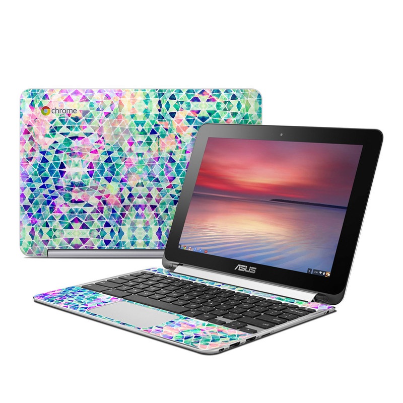 Asus Flip Chromebook Skin - Pastel Triangle (Image 1)