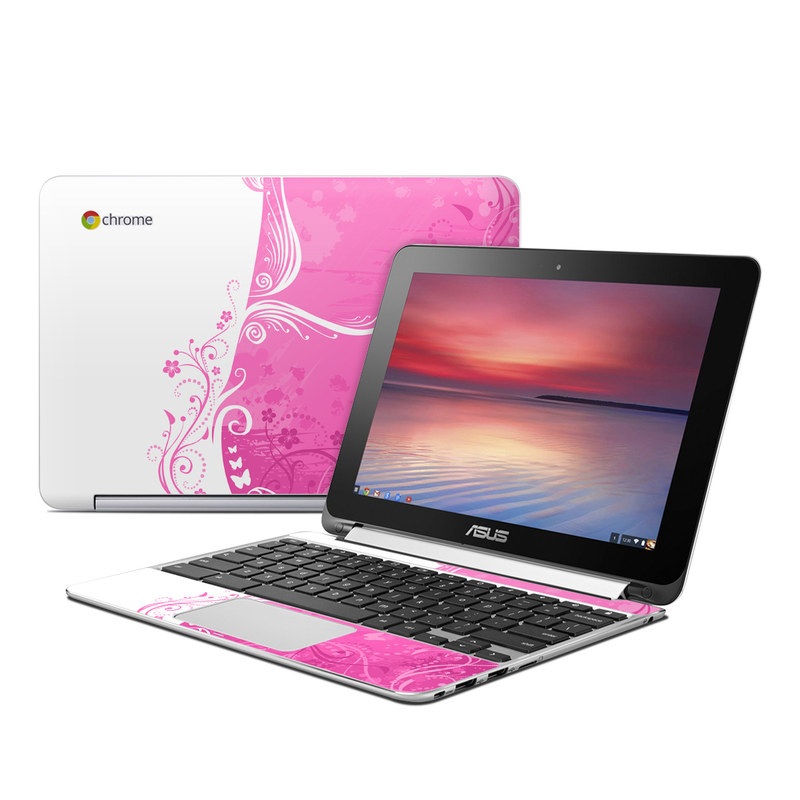 Asus Flip Chromebook Skin - Pink Crush (Image 1)