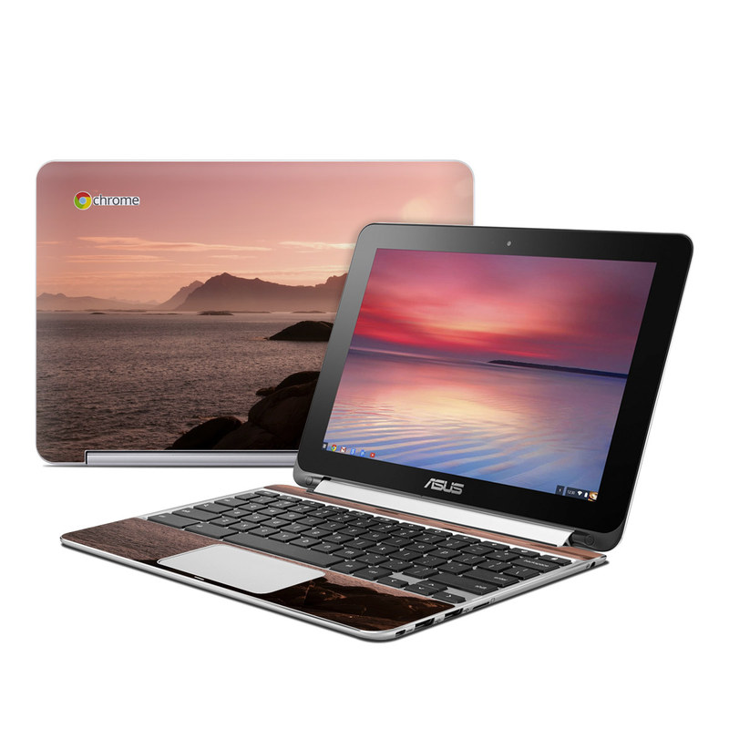 Asus Flip Chromebook Skin - Pink Sea (Image 1)