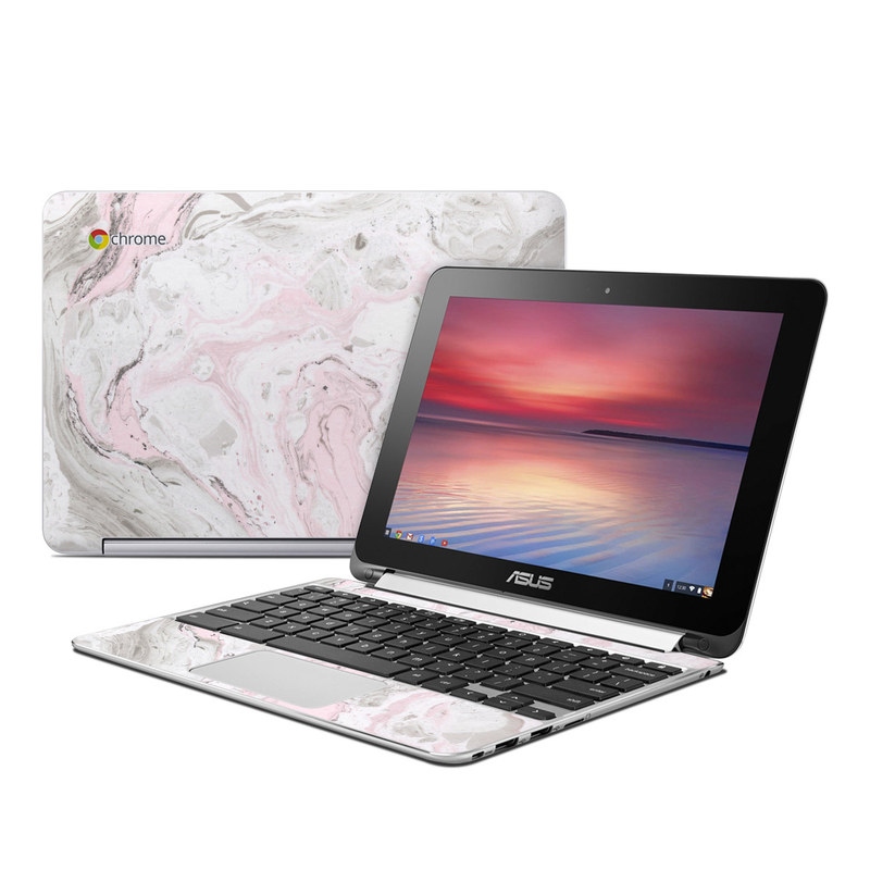 Asus Flip Chromebook Skin - Rosa Marble (Image 1)