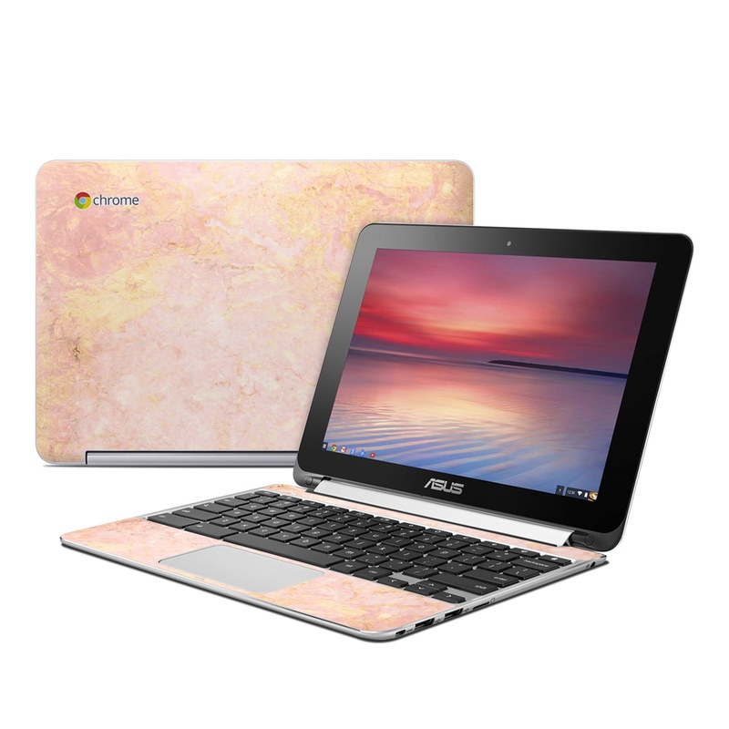 Asus Flip Chromebook Skin - Rose Gold Marble (Image 1)