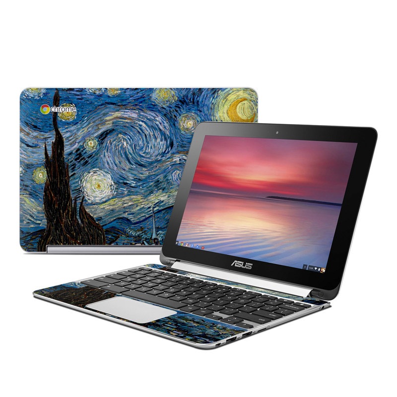 Asus Flip Chromebook Skin - Starry Night (Image 1)