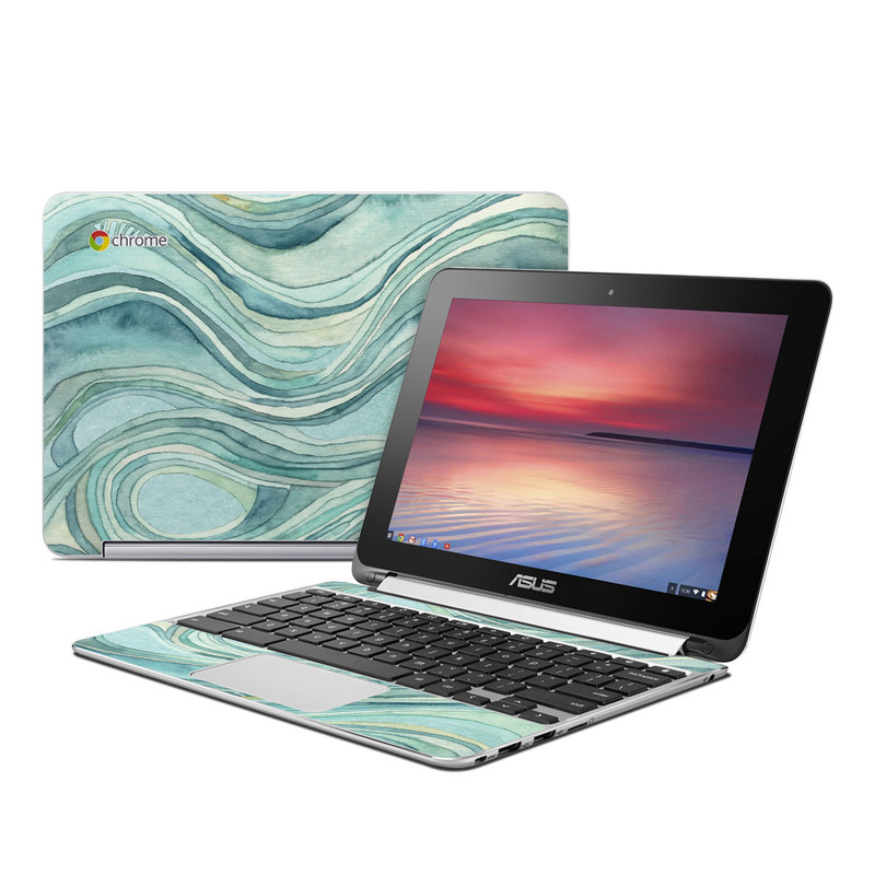 Asus Flip Chromebook Skin - Waves (Image 1)