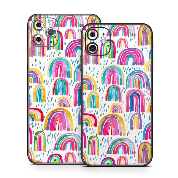 Apple iPhone 11 Skin - Watercolor Rainbows