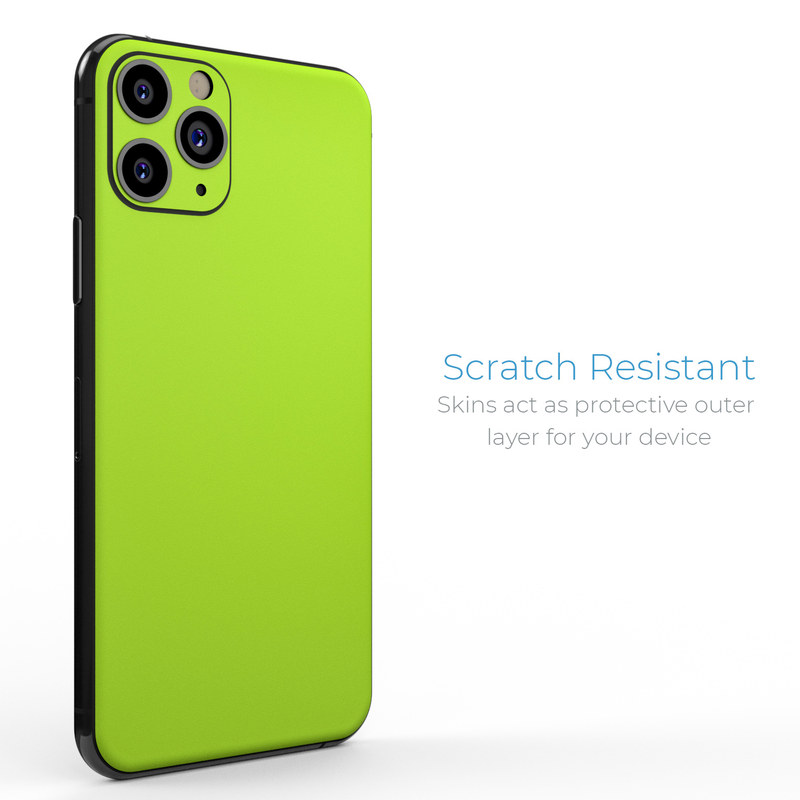 Apple iPhone 11 Pro Skin - Solid State Lime (Image 2)