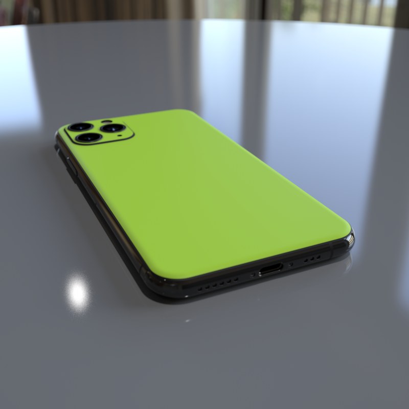 Apple iPhone 11 Pro Skin - Solid State Lime (Image 4)