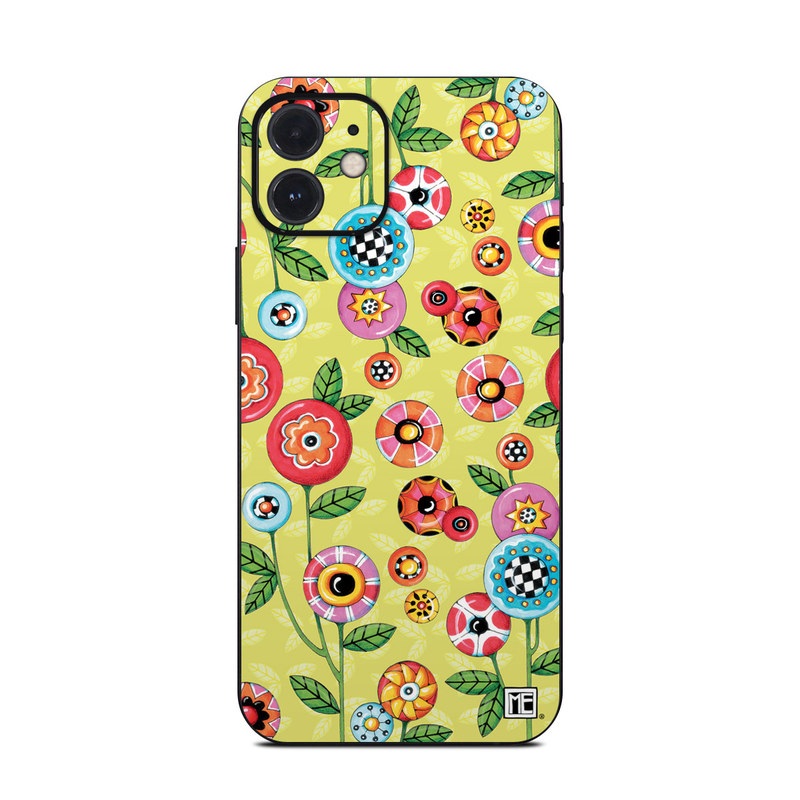 Apple iPhone 12 Skin - Button Flowers (Image 1)