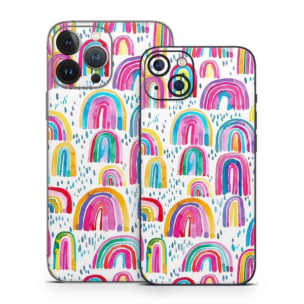 Apple iPhone 13 Skin - Watercolor Rainbows