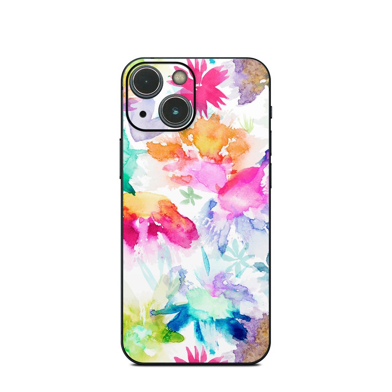Apple iPhone 13 Mini Skin - Watercolor Spring Memories (Image 1)