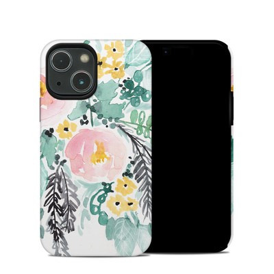 Apple iPhone 13 Mini Hybrid Case - Blushed Flowers