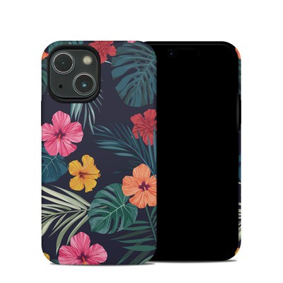 Apple iPhone 13 Mini Hybrid Case - Tropical Hibiscus