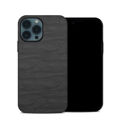 Apple iPhone 13 Pro Hybrid Case - Black Woodgrain