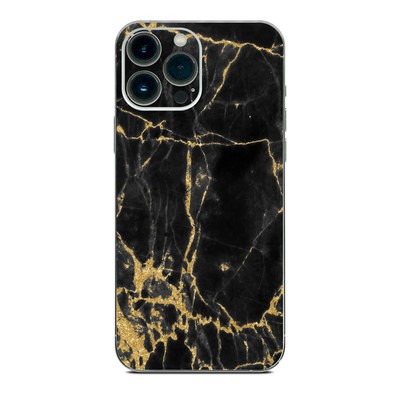 Apple iPhone 13 Pro Max Skin - Black Gold Marble