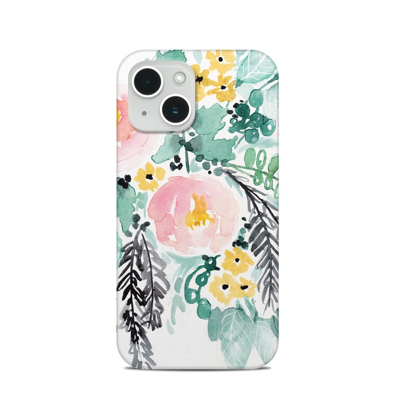 Apple iPhone 14 Clip Case - Blushed Flowers (Image 1)