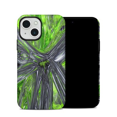 Apple iPhone 14 Hybrid Case - Emerald Abstract