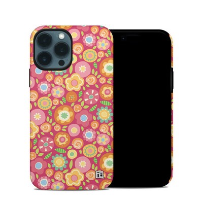 Apple iPhone 14 Pro Hybrid Case - Flowers Squished