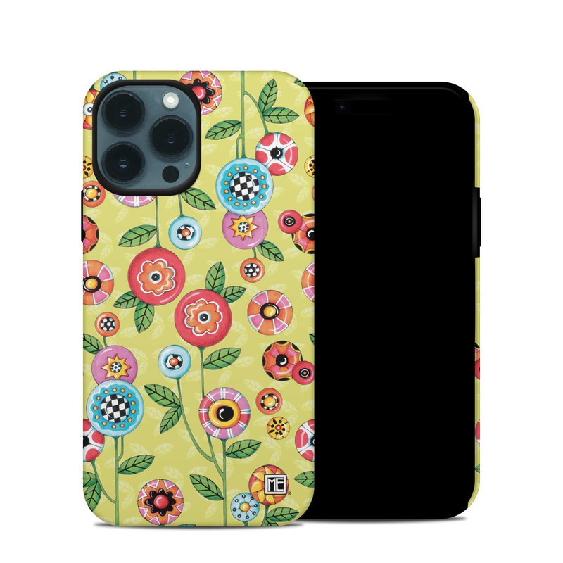 Apple iPhone 14 Pro Hybrid Case - Button Flowers (Image 1)