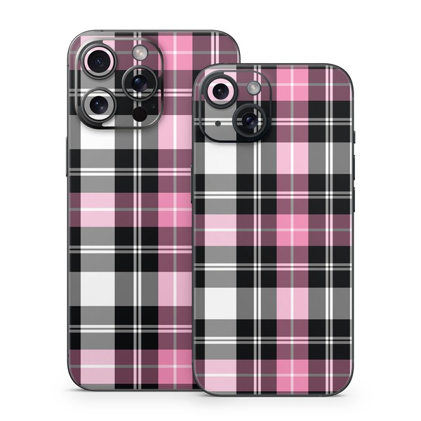 Apple iPhone 15 Skin - Pink Plaid