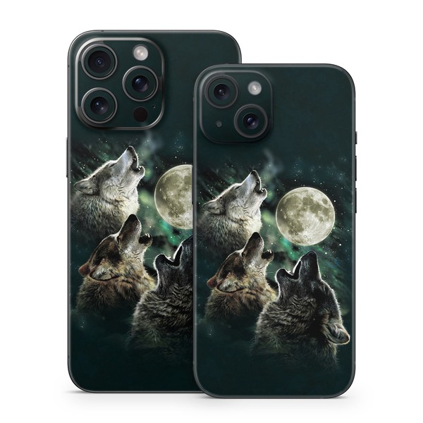 Apple iPhone 15 Skin - Three Wolf Moon