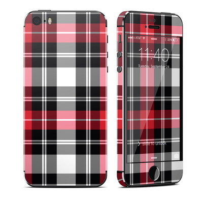 Apple iPhone 5S Skin - Red Plaid