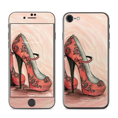 Apple iPhone 7 Skin - Coral Shoes