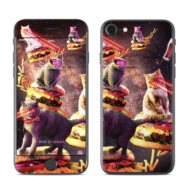 Apple iPhone 7 Skin - Burger Cats (Image 1)