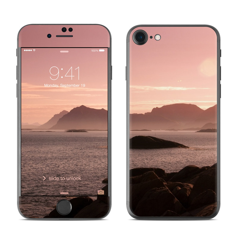 Apple iPhone 7 Skin - Pink Sea (Image 1)