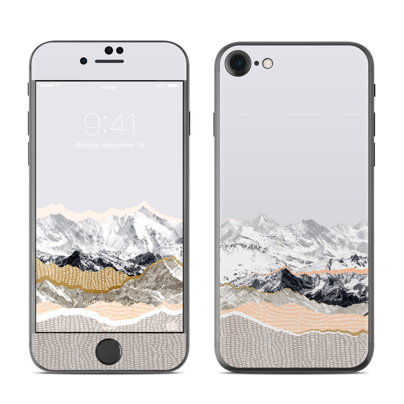 Apple iPhone 7 Skin - Pastel Mountains (Image 1)