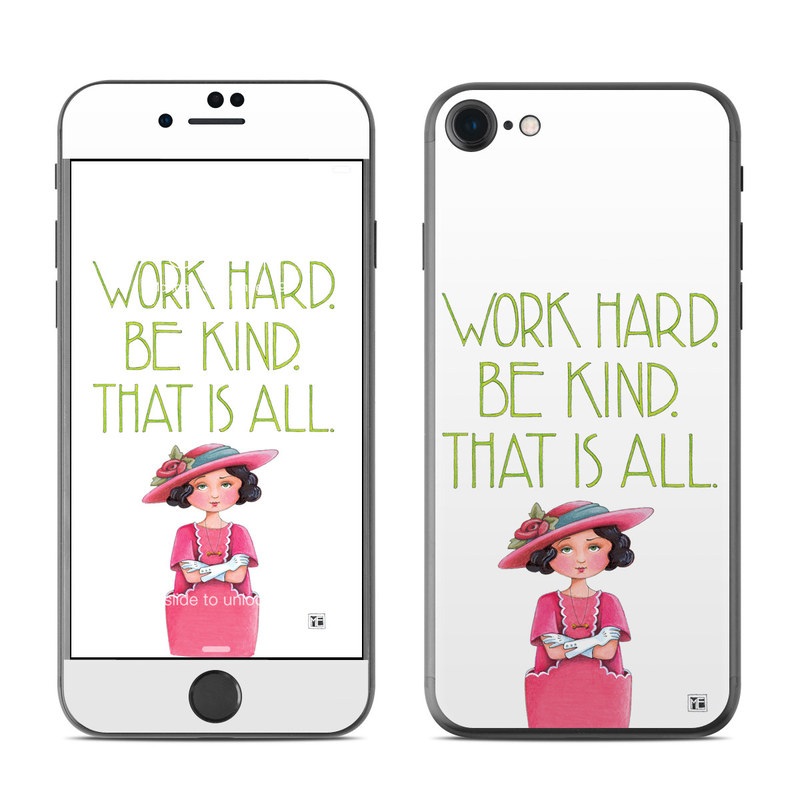 Apple iPhone 7 Skin - Work Hard (Image 1)
