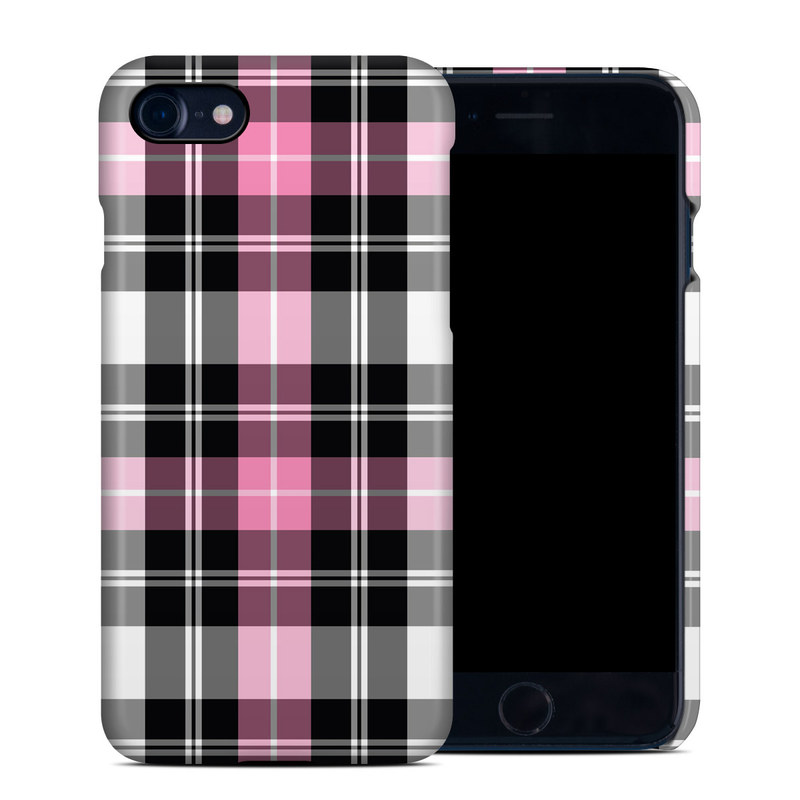 Apple iPhone 7 Clip Case - Pink Plaid (Image 1)