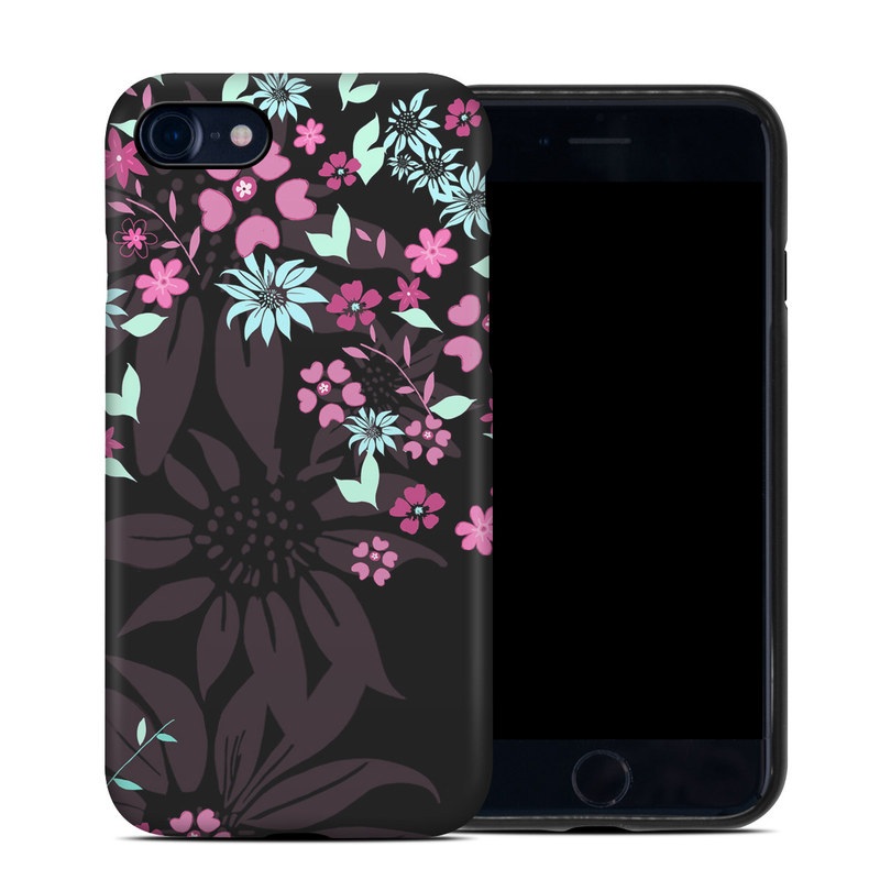 Apple iPhone 7 Hybrid Case - Dark Flowers (Image 1)