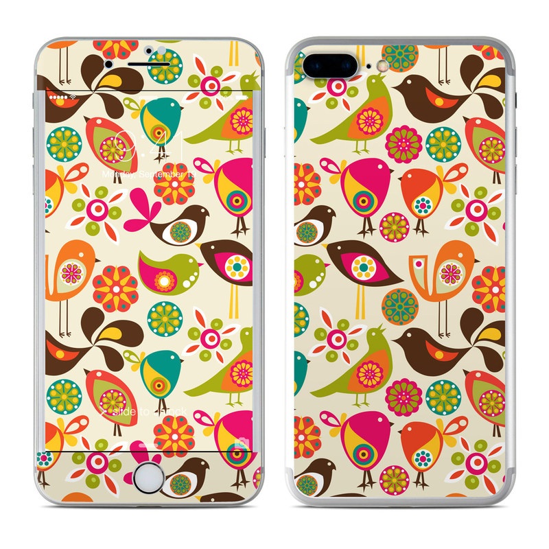 Apple iPhone 7 Plus Skin - Bird Flowers (Image 1)