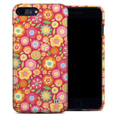 Apple iPhone 7 Plus Clip Case - Flowers Squished
