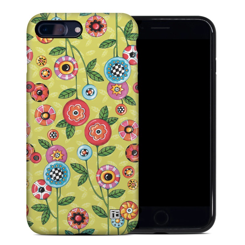 Apple iPhone 7 Plus Hybrid Case - Button Flowers (Image 1)