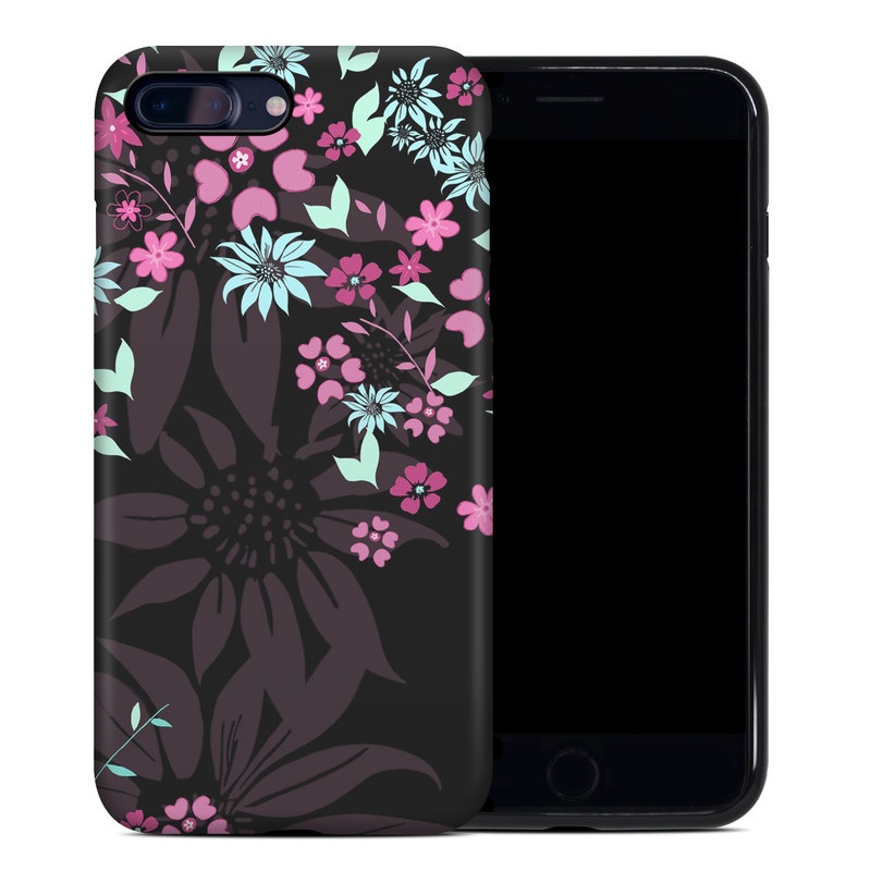 Apple iPhone 7 Plus Hybrid Case - Dark Flowers (Image 1)