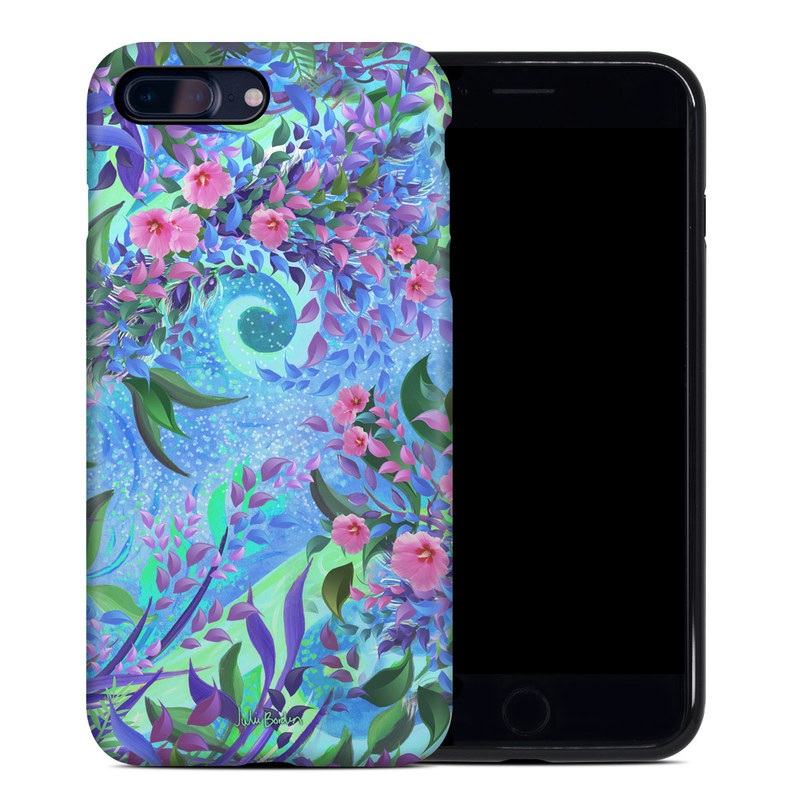 Apple iPhone 7 Plus Hybrid Case - Lavender Flowers (Image 1)