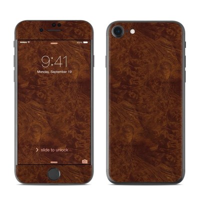Apple iPhone 8 Skin - Dark Burlwood