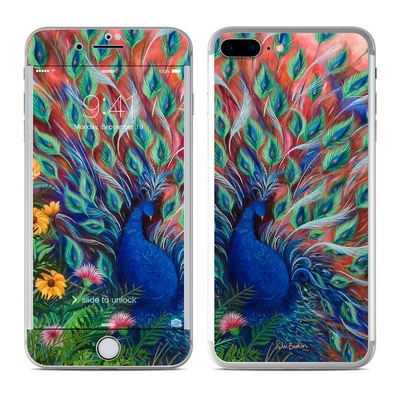 Apple iPhone 8 Plus Skin - Coral Peacock