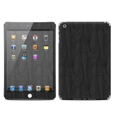 Apple iPad Mini Skin - Black Woodgrain
