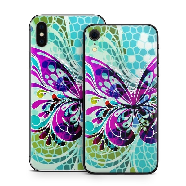 Apple iPhone X Skin - Butterfly Glass