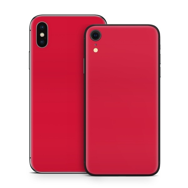 Apple iPhone X Skin - Solid State Red