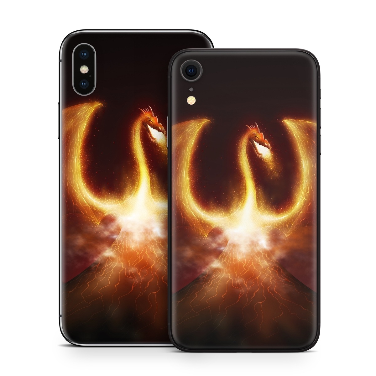 Apple iPhone X Skin Fire Dragon by Vlad Studio DecalGirl