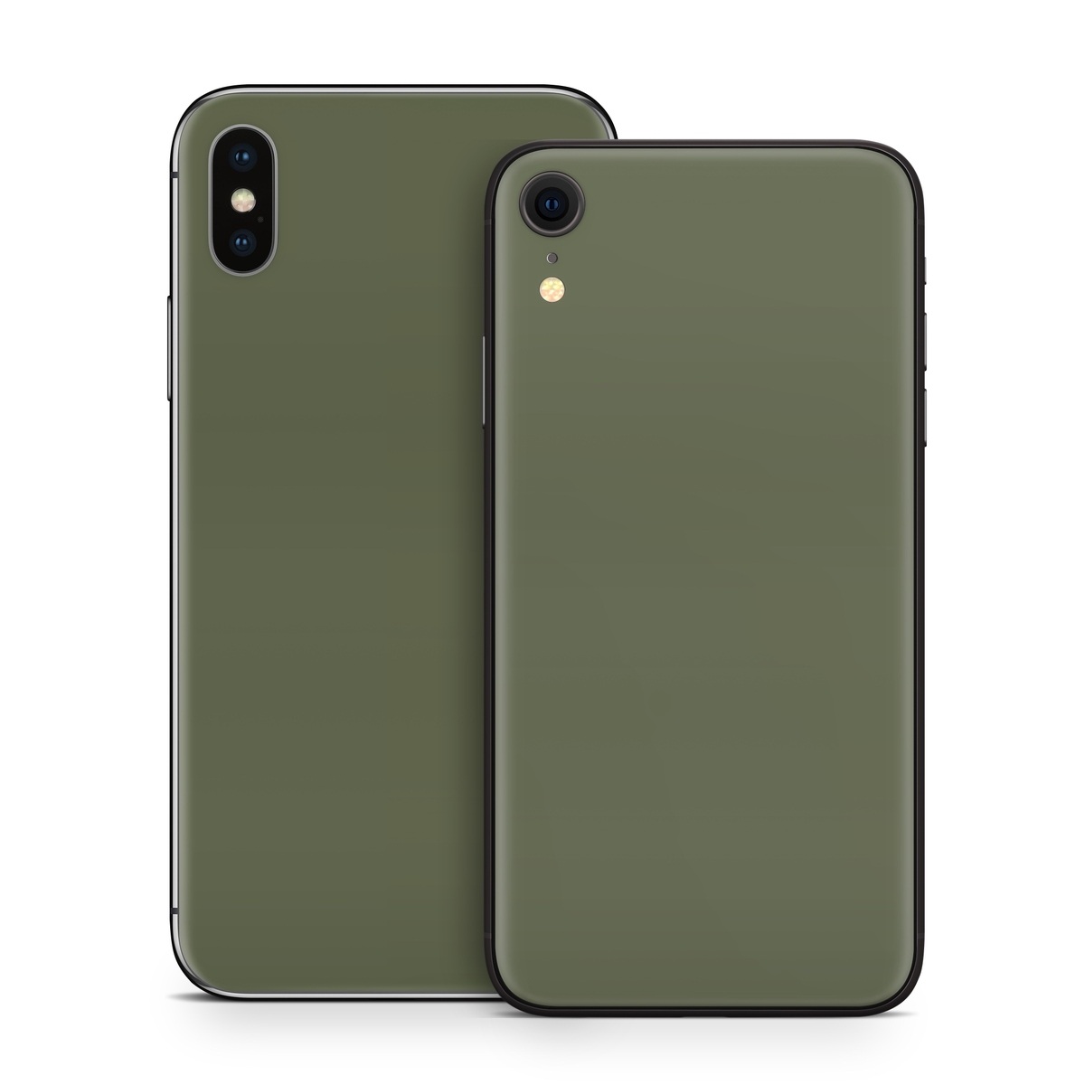 Apple iPhone X Skin - Solid State Olive Drab (Image 1)