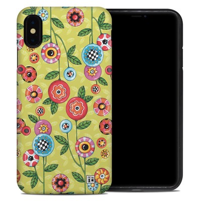 Apple iPhone XS Max Hybrid Case - Button Flowers