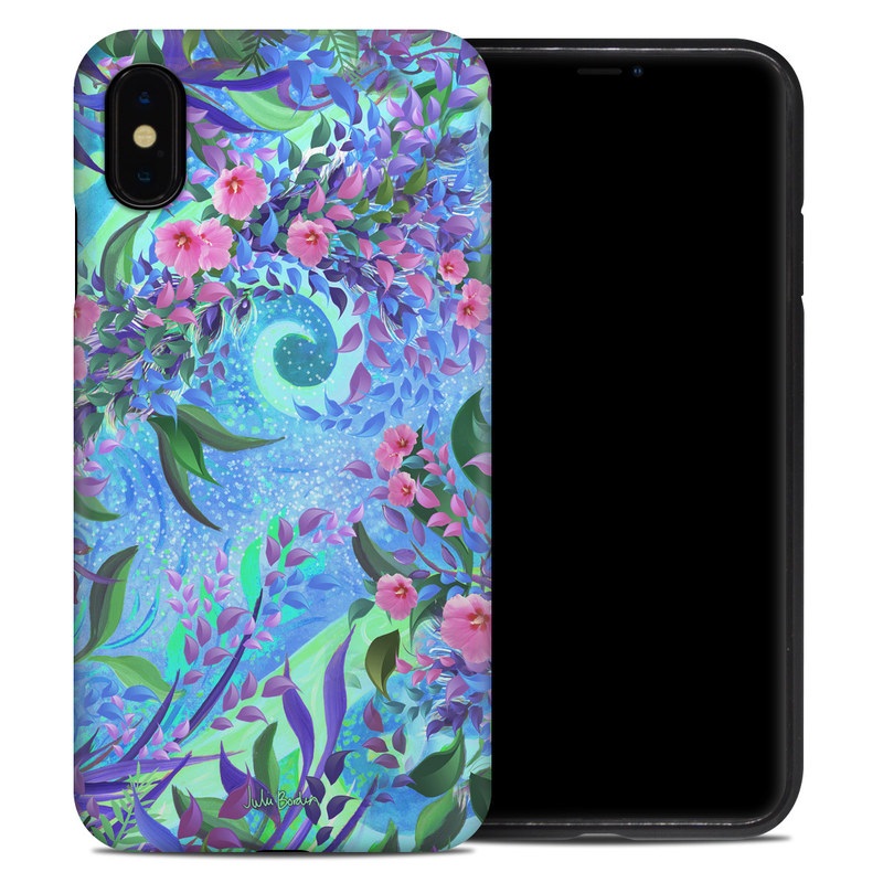 Apple iPhone XS Max Hybrid Case - Lavender Flowers (Image 1)