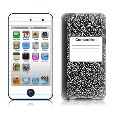 iPod Touch 4G Skin - Composition Notebook